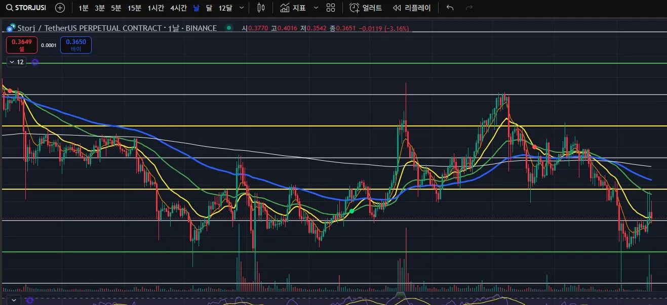 33일차 작도훈련 STORJ / ANKR