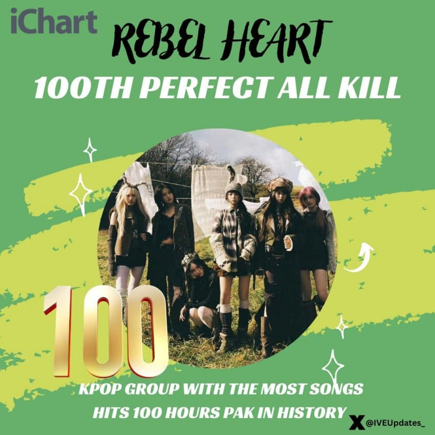 아이브 REBEL HEART PAK 100회 달성 | 인스티즈