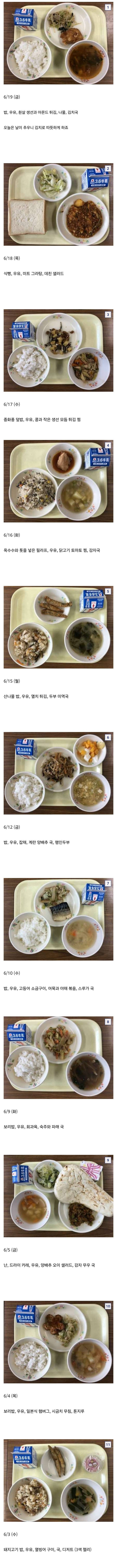 볼수록 신기하다는 일본 학교급식 양.JPG