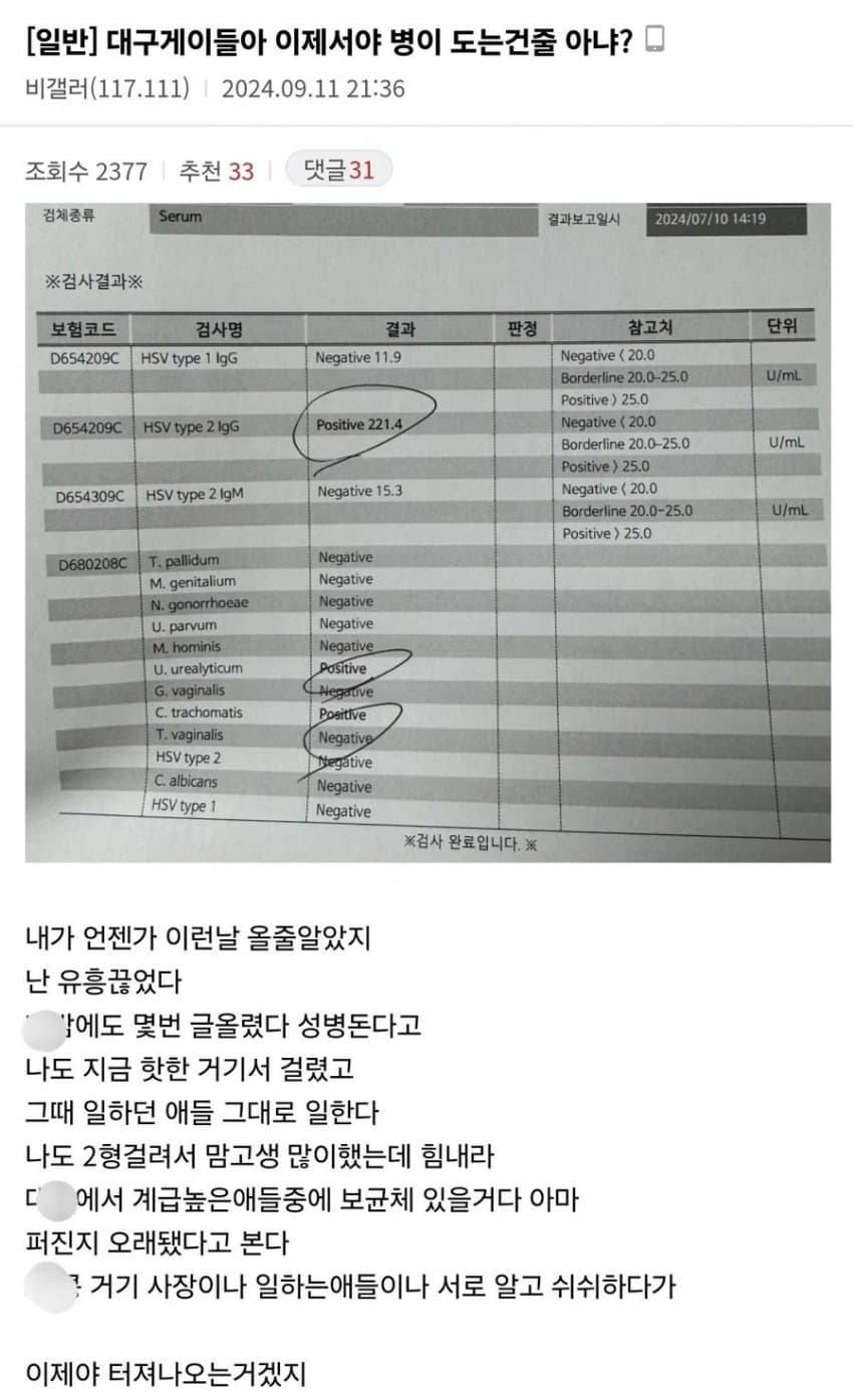 성병으로 난리난 대구 | 인스티즈